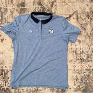 Nike Jordan UNC Tarheels collar shirt